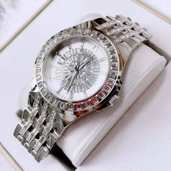 Bulova | Accessories | Bulova Crystal Silver Mens Watch  display picture 1